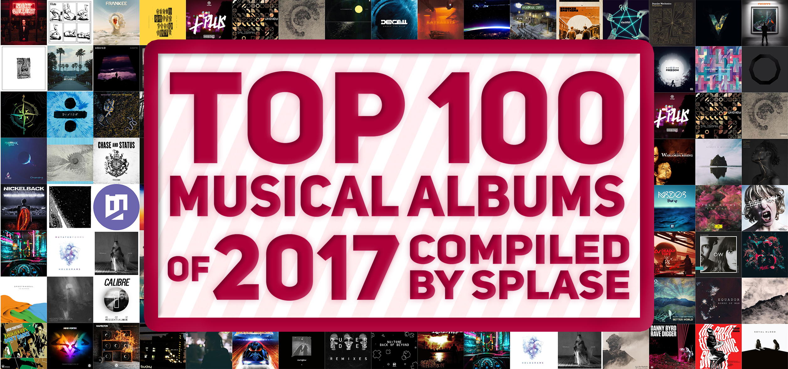 ТОП 100 Музыкальных Альбомов 2017 года по моей версии / TOP 100 Musical Albums of 2017 compiled by Splase