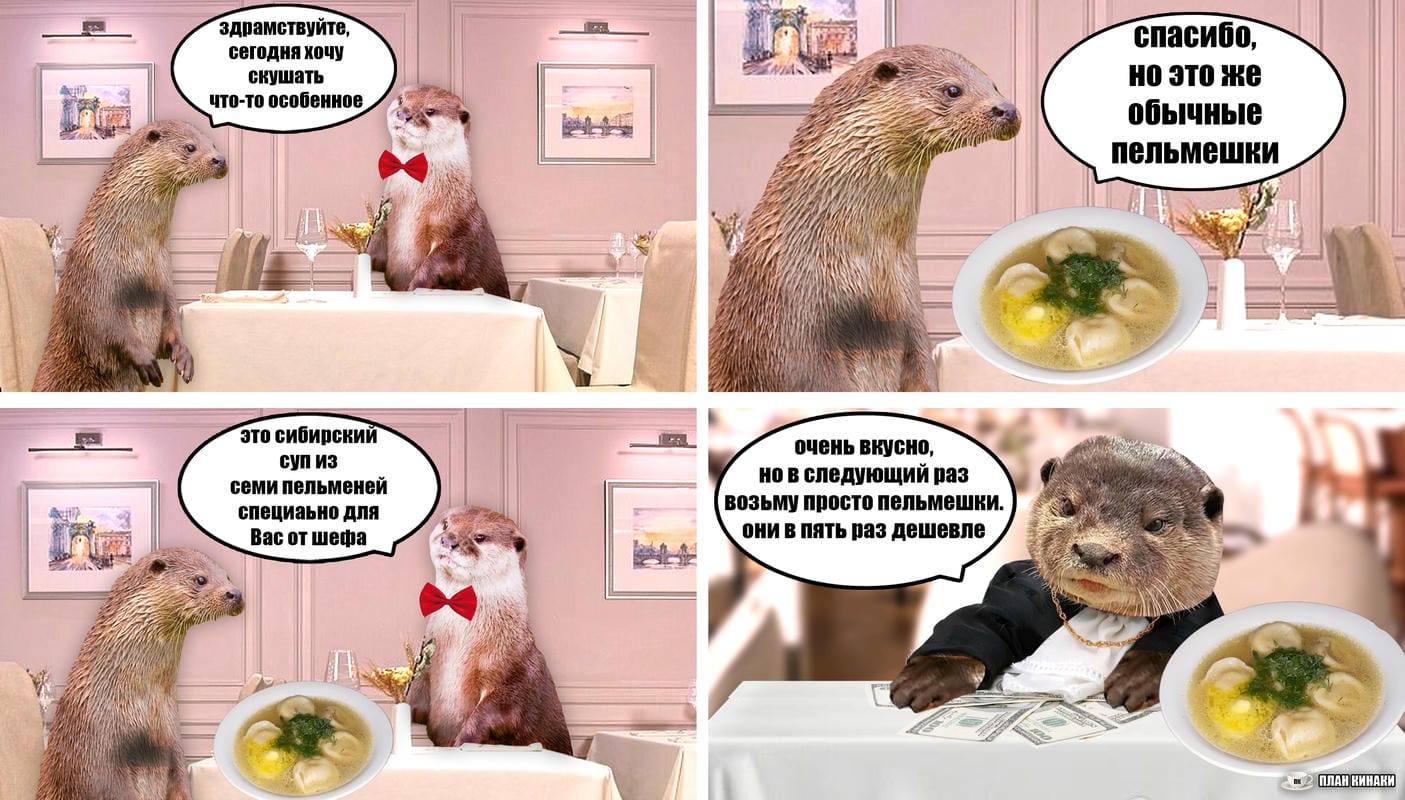 План Кинаки - мемы про выдр и других животных
